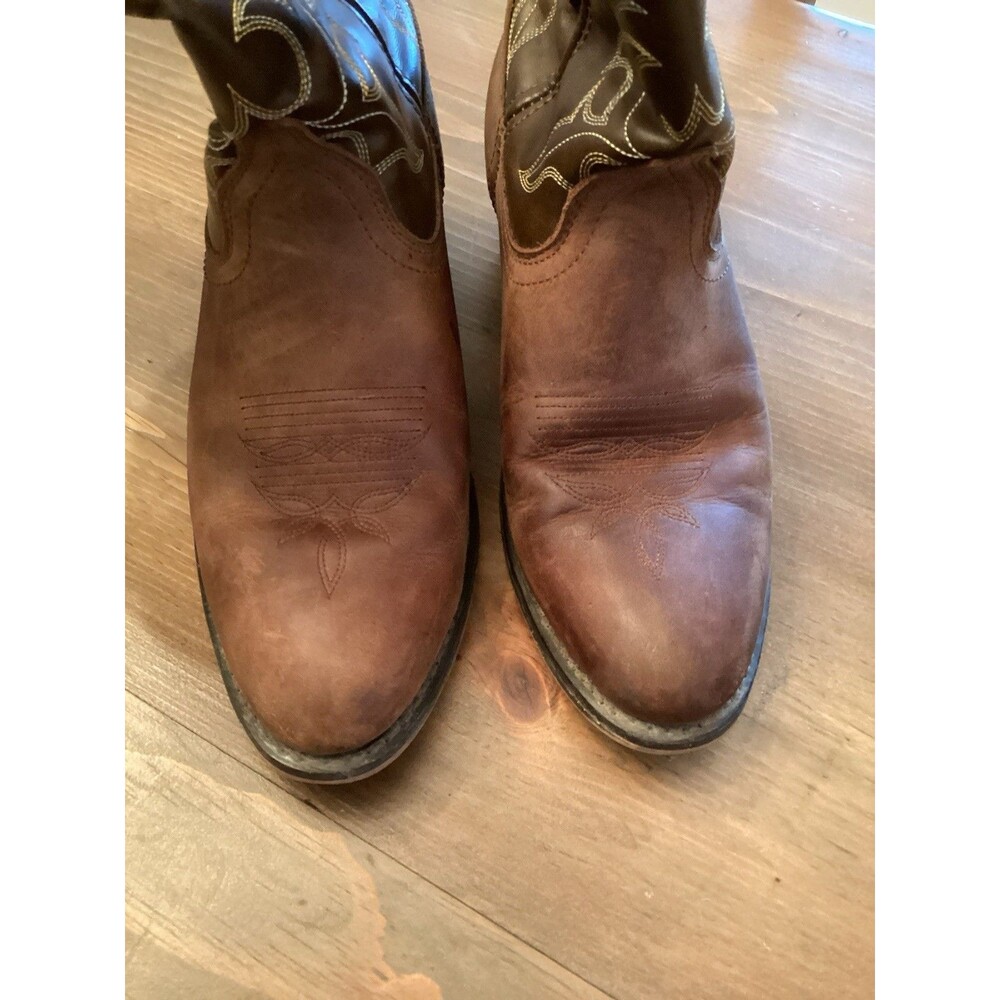 LAREDO WOMENS SZ 9 KADI  DISTRESSED BROWN LEATHER  BOOTS - Picture 6 of 10